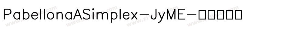 PabellonaASimplex-JyME字体转换