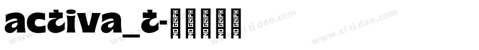 activa_t字体转换