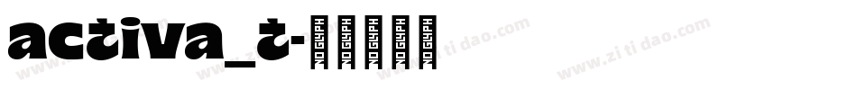 activa_t字体转换