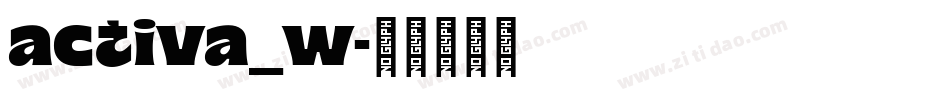 activa_w字体转换