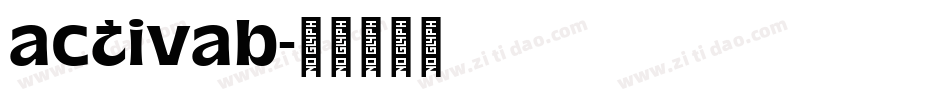 activab字体转换