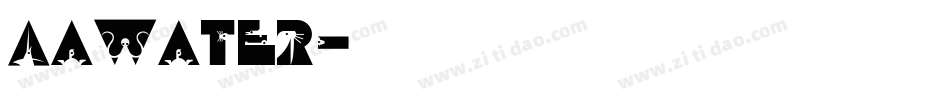 Aawater字体转换