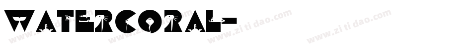 Watercoral字体转换