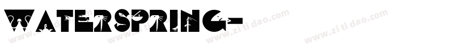 waterspring字体转换