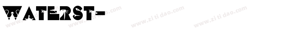 waterst字体转换