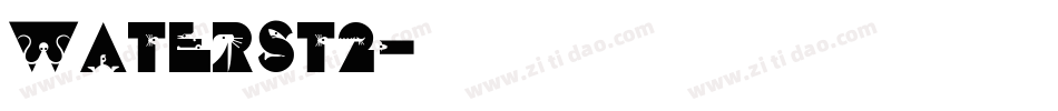 waterst2字体转换