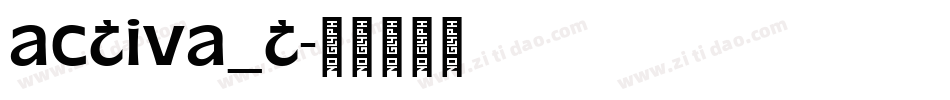 activa_t字体转换
