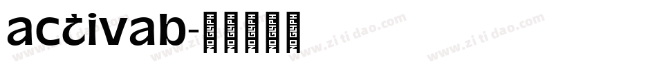 activab字体转换