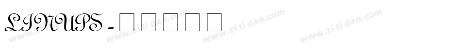 LINUPS字体转换