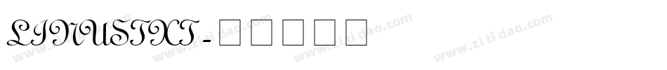 LINUSTXT字体转换