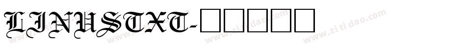 LINUSTXT字体转换