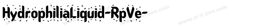 HydrophiliaLiquid-RpVe字体转换