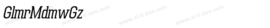 GlamorMedium-w1Gaz字体转换