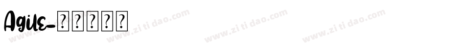 Agile字体转换
