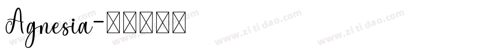 Agnesia字体转换