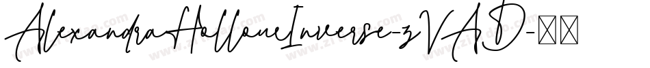AlexandraHollowInverse-zVAD字体转换