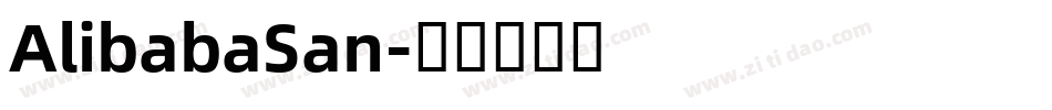 AlibabaSan字体转换