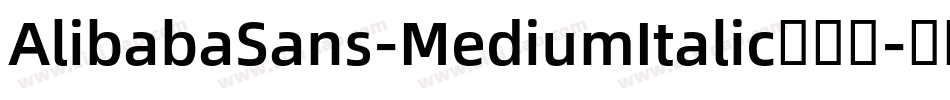 AlibabaSans-MediumItalic手机版字体转换