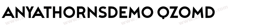 AnyaThornsDemo-qZoMd字体转换