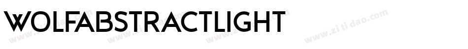 WolfAbstractLight字体转换