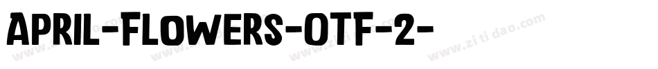 April-Flowers-OTF-2字体转换