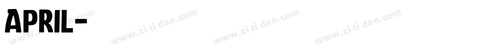 April字体转换