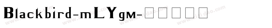 Blackbird-mLYg9字体转换