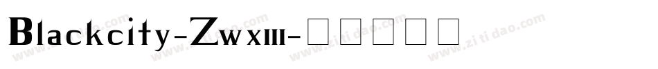 Blackcity-Zwx3字体转换