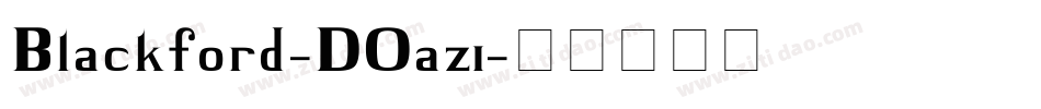 Blackford-DOaz1字体转换