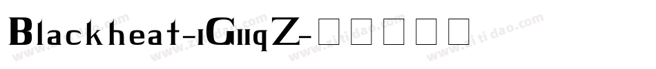 Blackheat-1G2qZ字体转换