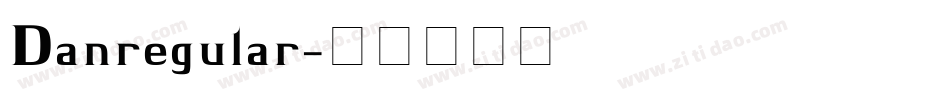 Danregular字体转换
