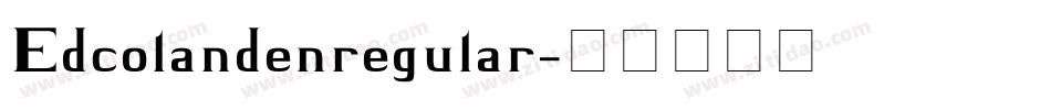 Edcolandenregular字体转换