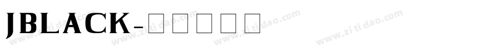 JBLACK字体转换