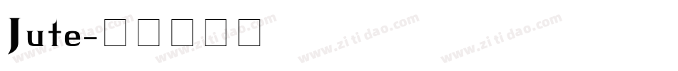 Jute字体转换