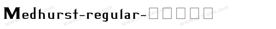 Medhurst-regular字体转换