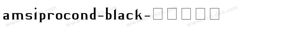 amsiprocond-black字体转换