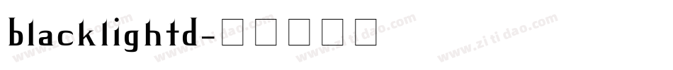 blacklightd字体转换