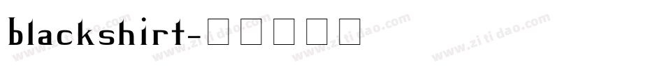 blackshirt字体转换