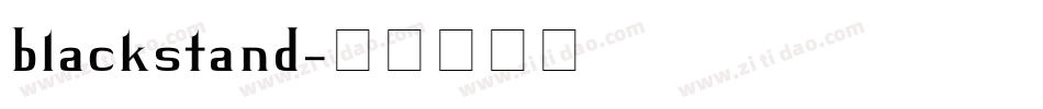 blackstand字体转换