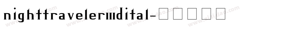nighttraveler3dital字体转换
