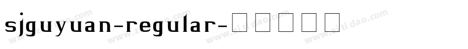 sjguyuan-regular字体转换