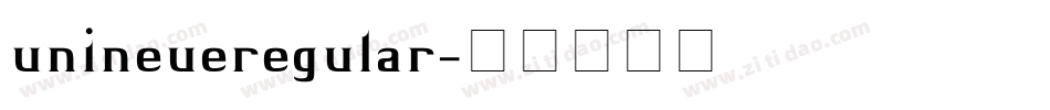 unineueregular字体转换