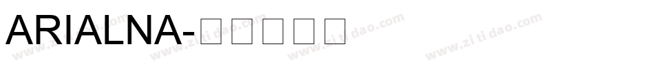 ARIALNA字体转换