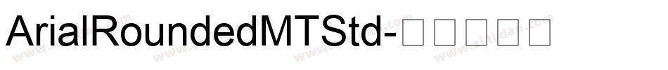 ArialRoundedMTStd字体转换