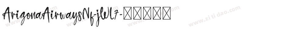 ArizonaAirwaysNf-jWL7字体转换