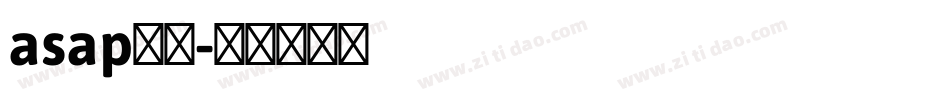 asap字体字体转换