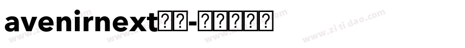 avenirnext字库字体转换