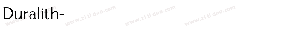 Duralith字体转换