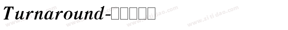 Turnaround字体转换