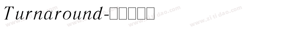 Turnaround字体转换